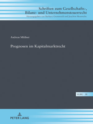 cover image of Prognosen im Kapitalmarktrecht